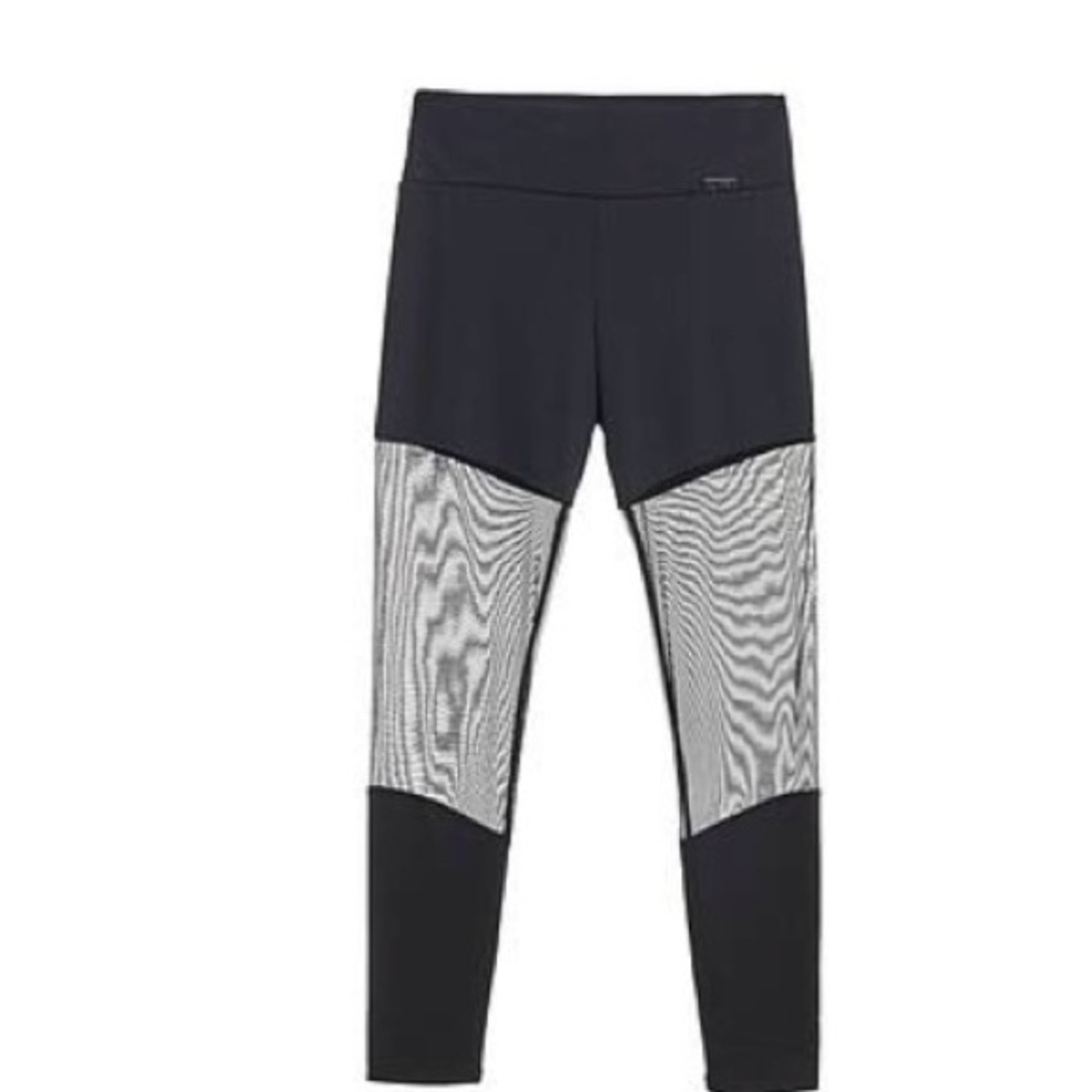 Twin Set Italian Luxury Black  Mesh Leggings